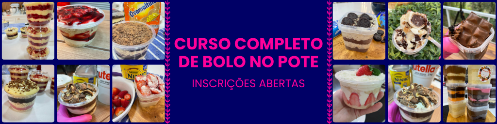 curso de bolo no pote