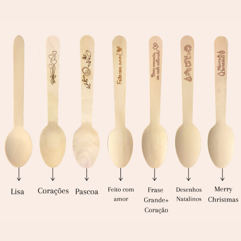 colher biodegradável